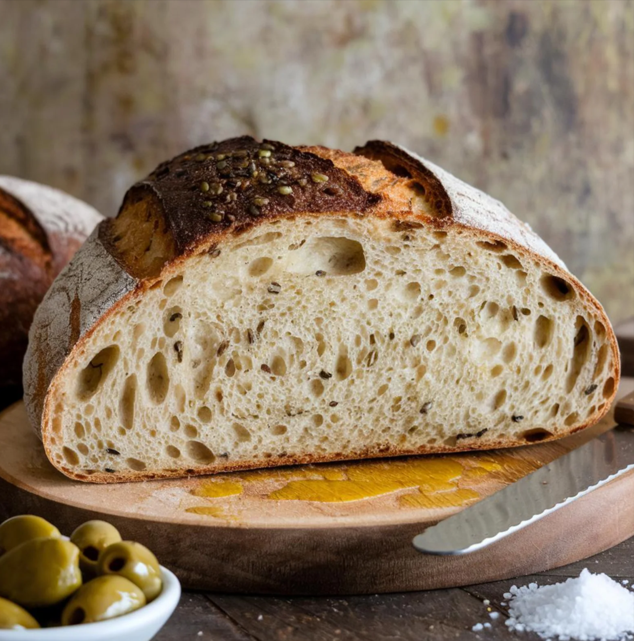 No-Knead Easy Bread Crusty Loaf Recipe