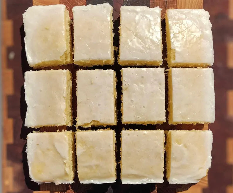 One Bowl Vanilla Cake Bar Recipe