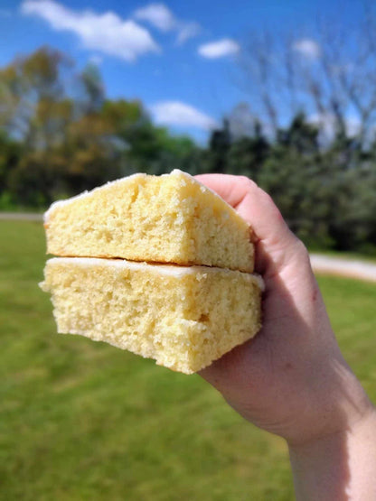 One Bowl Vanilla Cake Bar Recipe